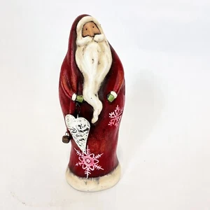 Midwest Of Cannon Falls Santa Claus With Metal Large Heart And Bell 9" Tall - Picture 1 of 7