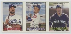 2016 Topps Heritage High Number Howie Kendrick Tony Kemp Edwin Diaz Rookie RC