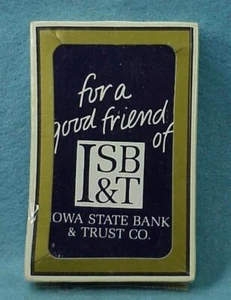 Playing Cards Iowa State Bank - bx2 - Picture 1 of 1