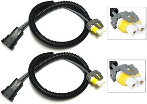 Wire Extension S H11 Two Harness Fog Light Bulb Socket Replacement Connector Fix