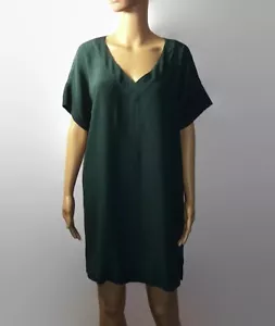 Madewell Dark Green Knee Length Sheath Dress, Sz.S - Picture 1 of 6