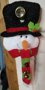 Snowman Festive Christmas Door Knob Hanger - Picture 1 of 6