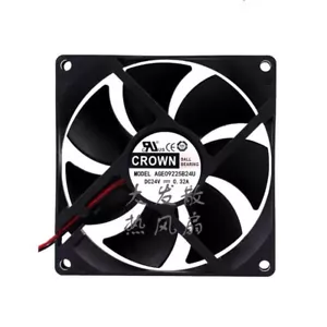 1 pcs CROWN Fan AGE09225B24U DC24V 0.32A 9225 9CM 2 Wire cooling fan - Picture 1 of 1
