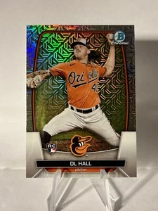 DL Hall 2023 Bowman Chrome Mojo Refractor Rookie Card RC #9 Orioles  - Picture 1 of 2