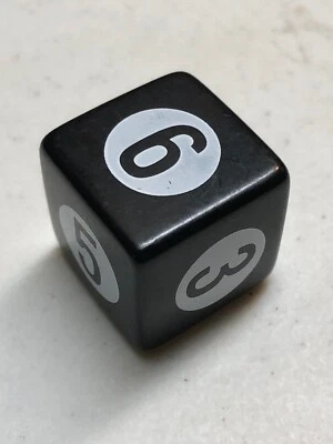 Harry Potter Scene It 2nd Edition Replacement Pieces Dice Black & White Number  - Image 1 of 3