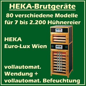 HEKA Euro-Lux Wien - Brutgerät für 1-1.100 Eier - vollaut. Wendung + Befeuchtung - Bild 1 von 2