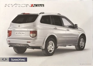 SsangYong Kyron ACTIVE Prospekt Brochure Depliant - Picture 1 of 1