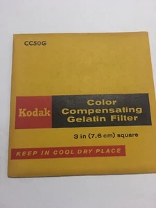 Kodak No CC50G 3” Square Filter - Picture 1 of 2