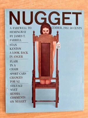 NUGGET Magazine December 1961 Vol. 6 #6 PINUP HIGH GRADE! FILE COPY Cheesecake - Image 1 of 4
