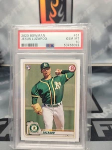 2020 Bowman JESUS LUZARDO Rookie Card RC #61 PSA 10 GEM MT Oakland Athletics - Picture 1 of 2