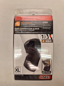 Shock Doctor Black Knee Compression Sleeve Closed Patella Size XL - Picture 1 of 2