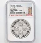 2021 GREAT ENGRAVERS GOTHIC CROWN NGC PF 70 ULTRA CAMEO FIRST RELEASES 2OZ