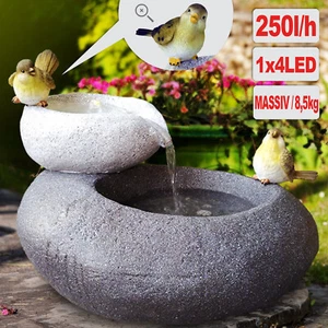 GARTENBRUNNEN BRUNNEN ZIMMERBRUNNEN SPRINGBRUNNEN KASKADENBRUNNEN LED 230V - Bild 1 von 6
