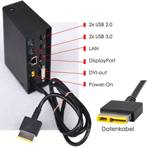 PORT REPLICATOR DOCKING STATION LENOVO THINKPAD E555 E540 E440 E455 DU9033S1 D25 - Bild 1 von 1