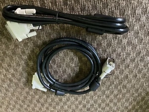 Pair of DVI-D Single Link Male-Male Cables, 3 feet M-M Black - Bild 1 von 5