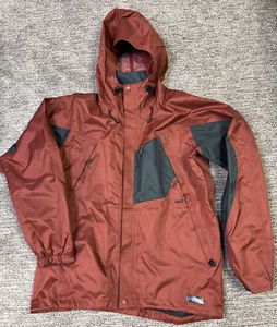 REI ZIP FRONT WIND RESISTANT JACKET MENS LARGE BROWN - Picture 1 of 6