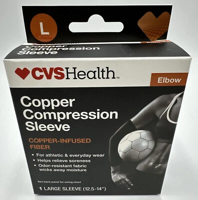 CVS Health Copper Compression Sleeve, Elbow Large - Image 1 of 4