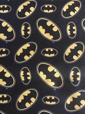 Batman Logos Cotton Fabric 3 And 3/4 Yards(app) - Image 1 of 2