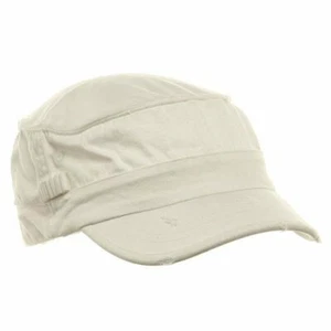 Gorra de algodón lavado ajustada al ejército blanca pequeña mediana - Imagen 1 de 5