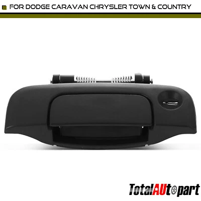 Manija de puerta levadiza negra para Dodge Grand Caravan 96-00 Chrysler Town & Country trasera Foto 1 de 4