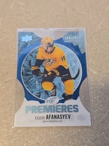 Egor Afanasyev 2023-24 Upper Deck Ice #187 Ice Premieres - Blue 269/799 - Picture 1 of 2