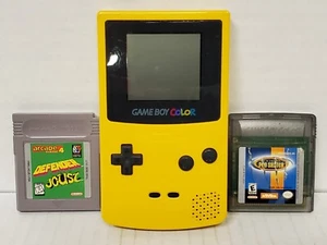 Nintendo Gameboy Color CGB-001 Pusteblume Gelb mit 2 Gameboy Spielen getestet - Bild 1 von 18