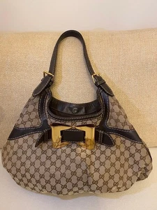 Gucci Queen Hobo Handbag Medium Brown - Picture 1 of 10