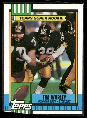 1990 Topps #175 Tim Worley Pittsburgh Steelers - Image 1 of 2