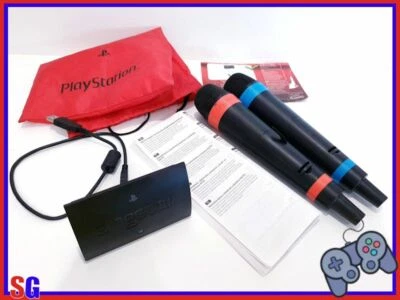 MICROFONI SONY SINGSTAR WIRELESS PARZIALMENTE FUNZIONANTI PS3 PRODOTTO USATO - Immagine 1 di 3