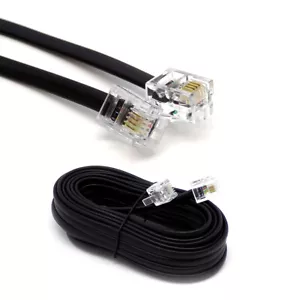 RJ11 BT Infinity Fibre Broadband ADSL Cable Lead 2m 3m 5m 7m 10m 15m 20m 30m Lot - Picture 1 of 12