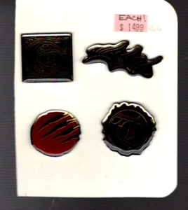 SALE: Unknown set of 4 ENAMEL PINS - Picture 1 of 1