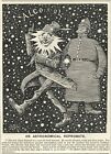 ASTRONOMY HUMOR - 1899 Punch Cartoon Lampoon - STAR ALGEL (Drunk) DEMON STAR