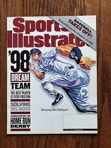 JULY 6 1998 SPORTS ILLUSTRATED - 98 DREAM TEAM ALEX RODRIGUEZ - VERY GOOD - Picture 1 of 2