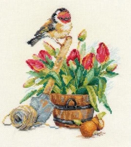 Spring Time 1-24 Alisa Counted Cross-Stitch Kit - Picture 1 of 2