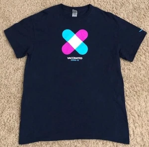 Amazon Vaccinate 2019 Band Aids T-Shirt Uomo Blu Navy Taglia Media - Foto 1 di 5