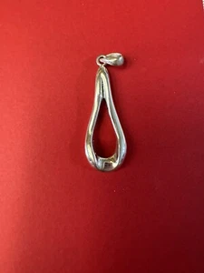 Vintage Signed Barse Sterling Silver 925 Large Pendant Open Modernist Design - Picture 1 of 9