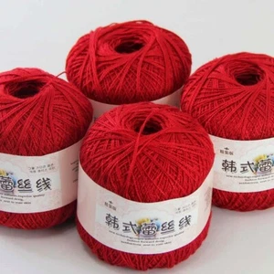 Aipeng 4ballsx50g Hand DIY Wear Cotton Lace Crochet Shawl Knitting Yarn 13 - Picture 1 of 12