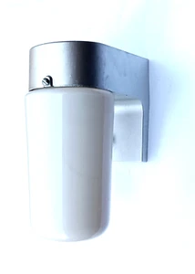 Modern Porch / Patio Light cast aluminum wall mount with poly Milk Jar Len - Picture 1 of 3