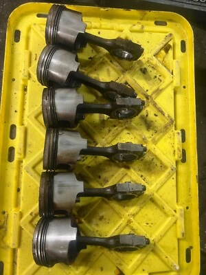 BMW M20 ETA E30 325e 528e 1982-1987 pistón 130 mm juego de 6 bielas OEM Foto 1 de 4