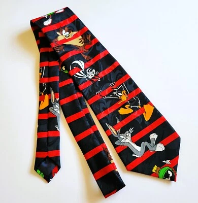 Corbata de cuello Looney Tunes Mania Bugs Bunny Lucas Pato Marvin el Marciano Pepe Le Pew Foto 1 de 4