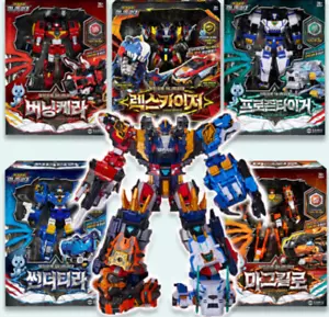 Miniforce 7 Dinoid Warrior Rex Kaiser D6 Transformer Combination Robot 5PCS Set - Picture 1 of 11