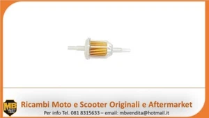 FILTRO BENZINA GRANDE SCOOTER MOTO ELEMENTO IN CARTA DIAMETRO 6/8 mm - Imagen 1 de 1