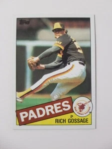 Tarjeta de béisbol Rich Gossage 1985 Topps #90 Padres de San Diego - Imagen 1 de 2