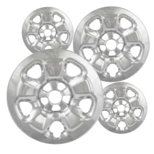 Set of 4 Chrome 17 inch Impostor Wheel Skins for 14-18 Jeep Cherokee Rim Covers - Picture 1 of 4