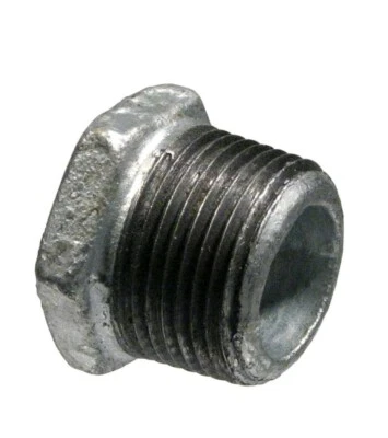 Mueller Proline Galvanized 1 1/2" x 1" Bushing Pipe Fitting steel npt reducer - Image 1 of 3