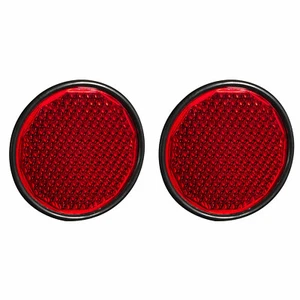 Reflector reflector de forma redonda color rojo para tractor, cultivador, agricultura, camiones - Imagen 1 de 8