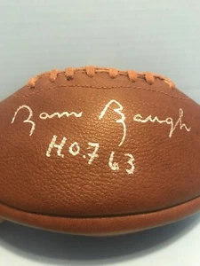 SAMMY BAUGH FIRMADO CUERO RETRO DUQUE FÚTBOL WASHINGTON REDSKINS JSA - Imagen 1 de 4
