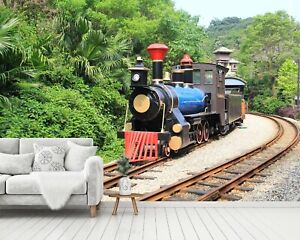 3D Thomas Train N447 Transport Wallpaper Mural Self-adhesive Removable Amy