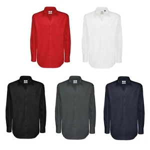 Camisa De Twill Para Hombre De Manga Larga Talla Grande 100% Algodón S-4XL - Imagen 1 de 3