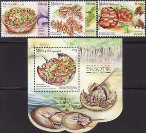 Malaysia 2019 Exotic Food set+M/S MNH fauna marine life insect unusual (shape) - Picture 1 of 1